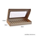 Caixa para 50 Brigadeiros com Janela (KRAFT)