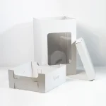 Caixa para Bolo 36x36x70cm Branca com Janela - Image 2