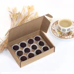 Caixa para 12 Brigadeiros Kraft (com divisória) - Image 2