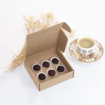 Caixa para 6 Brigadeiros Kraft (com Janela e divisória) - Image 2