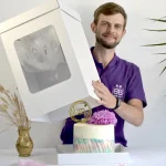 Caixa para Bolo 36x36x70cm Branca com Janela - Image 3