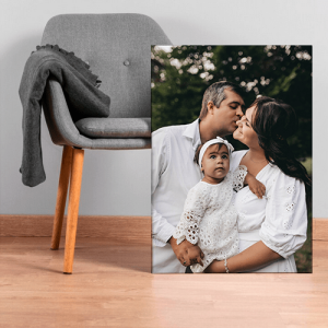 tela personalizada com foto e moldura de madeira