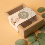 Caixa Duo de Páscoa Kraft para 2 Mini Ovos (50g) – 16x12x5cm - Image 3